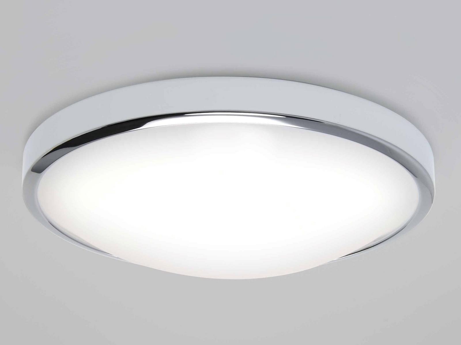 OSAKA LED glass and steel ceiling light