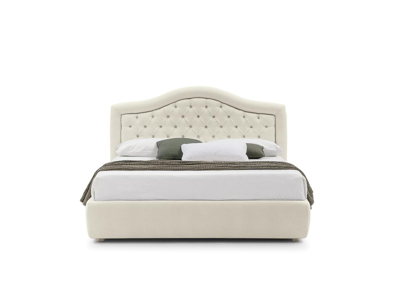 CAPRI CAPITONNE’ Double bed with tufted headboard