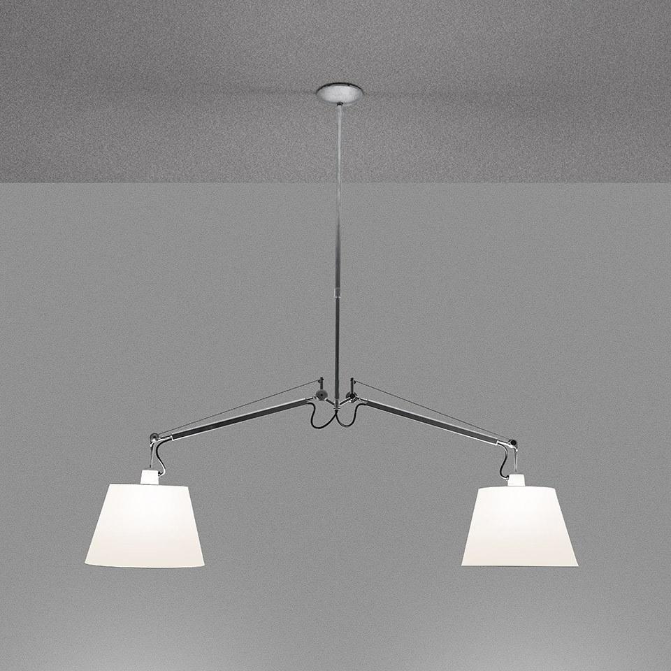 TOLOMEO BASCULANTE SUSPENSION 2 BRACCI Swivel pendant lamp