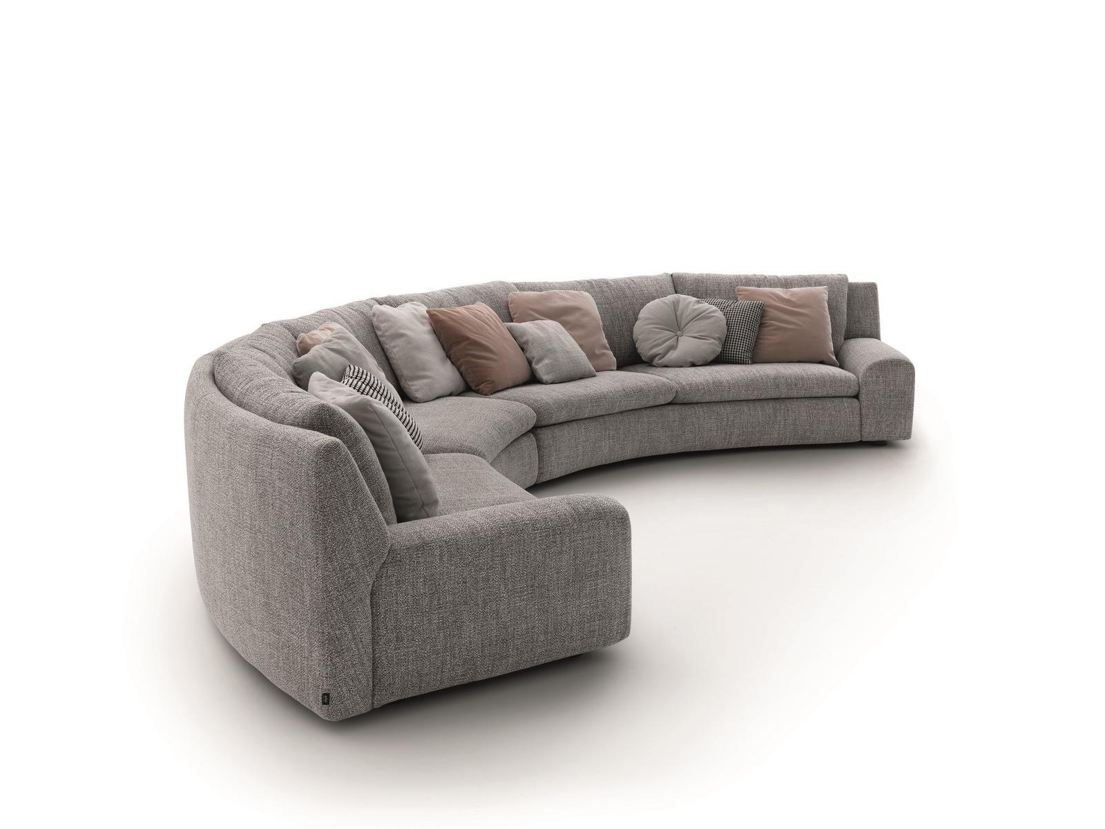 BEN BEN Curved fabric sofa