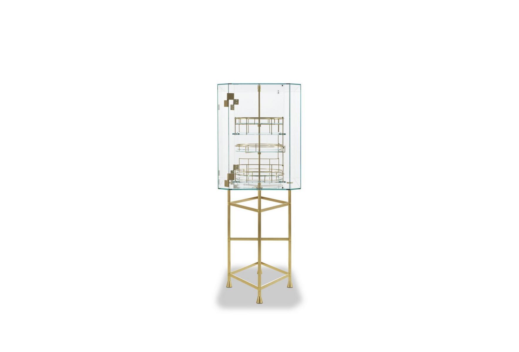 FLOAT Glass bar cabinet