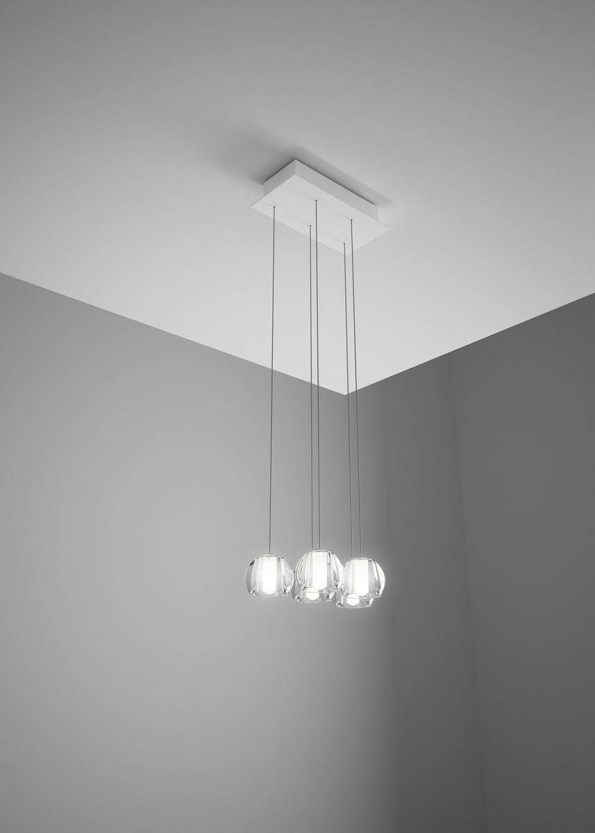MULTISPOT BELUGA Direct light crystal pendant lamp