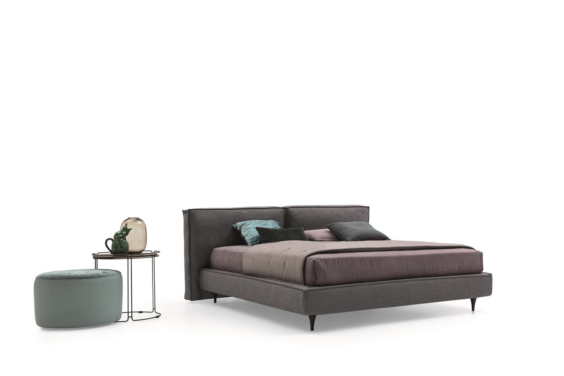 FLANN 2.0 Fabric bed with upholstered headboard