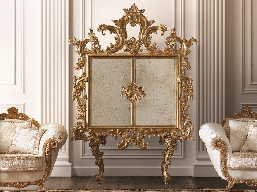 OPERA Gold leaf bar cabinet