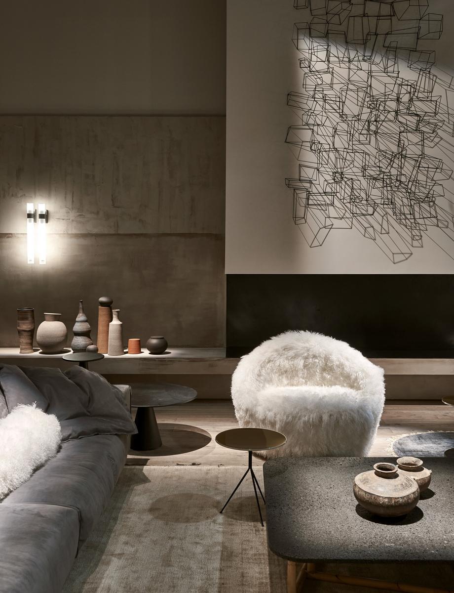 MALACCA Low rectangular coffee table for living room