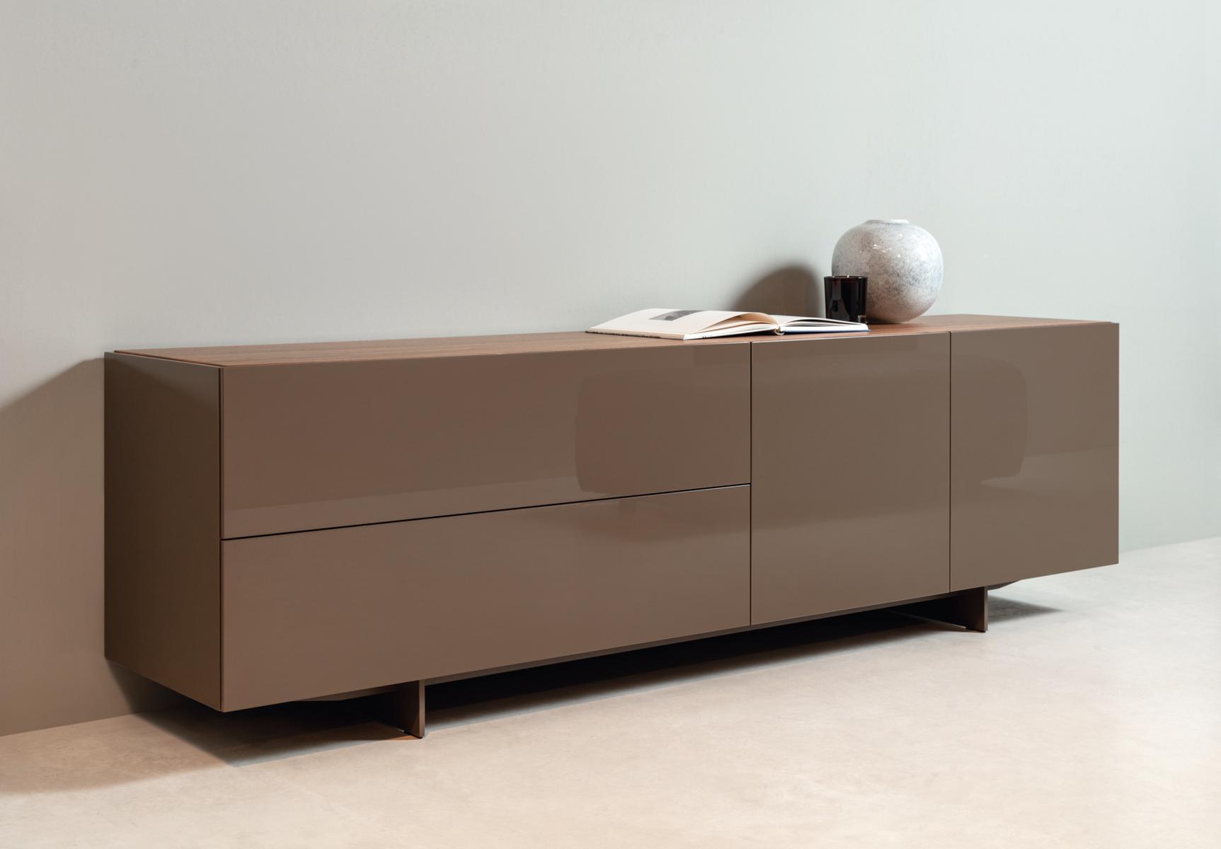9200 STRETTO Wooden sideboard with doors with drawers