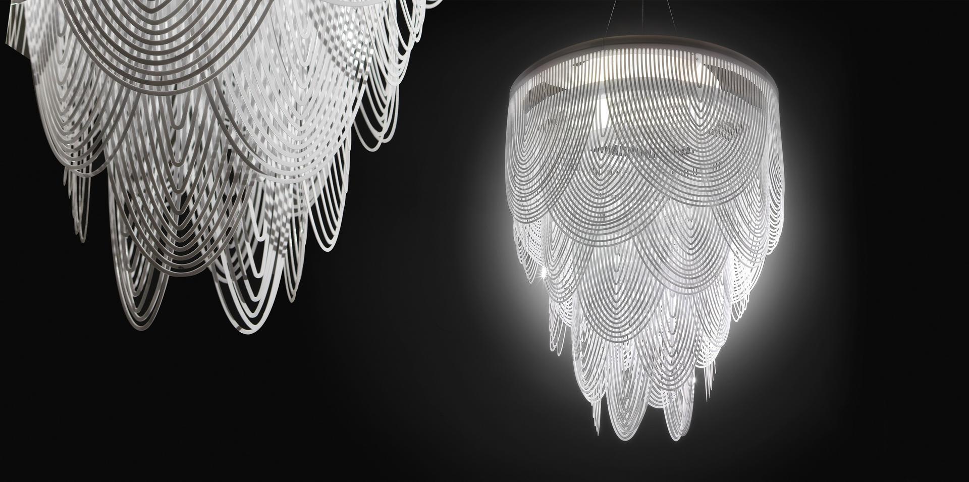 CEREMONY Opalflex® and Cristalflex® pendant lamp
