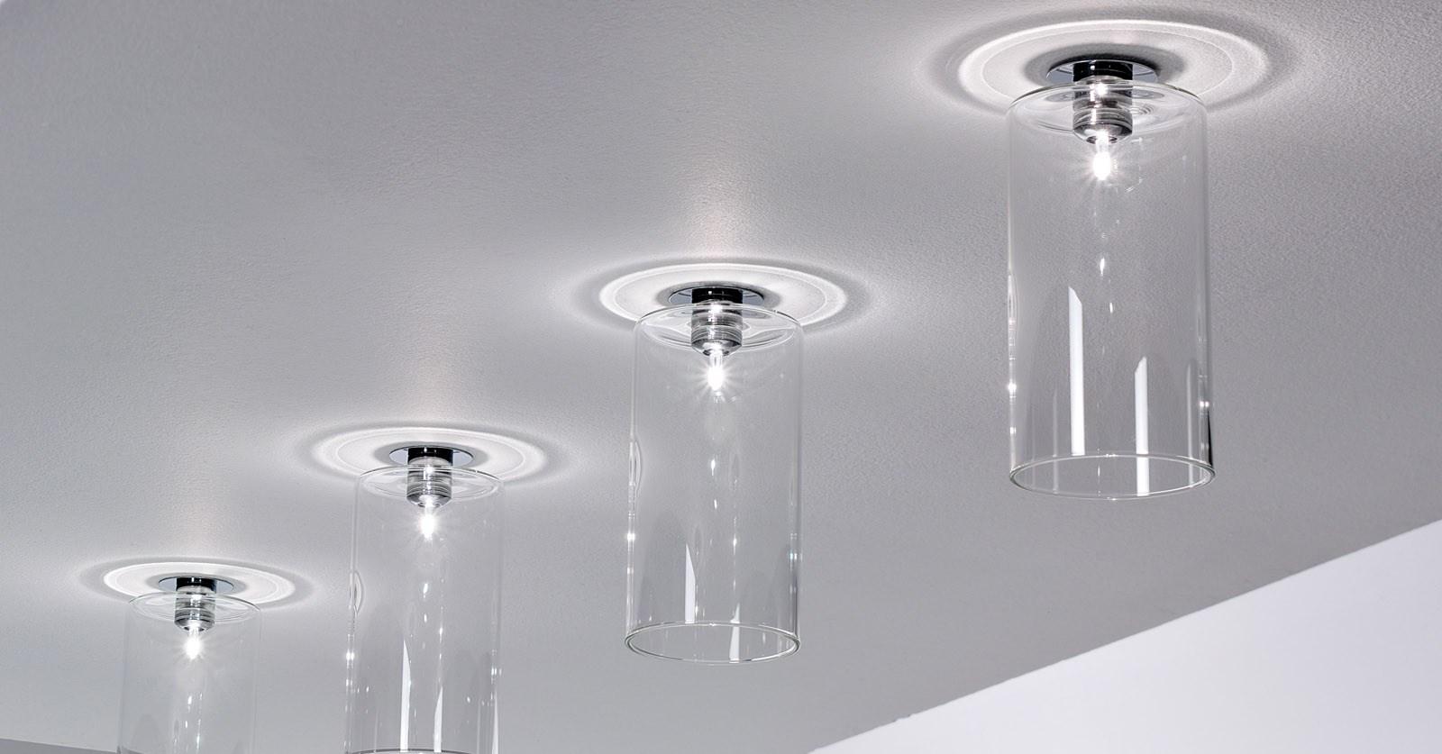 SPILLRAY Halogen crystal ceiling lamp