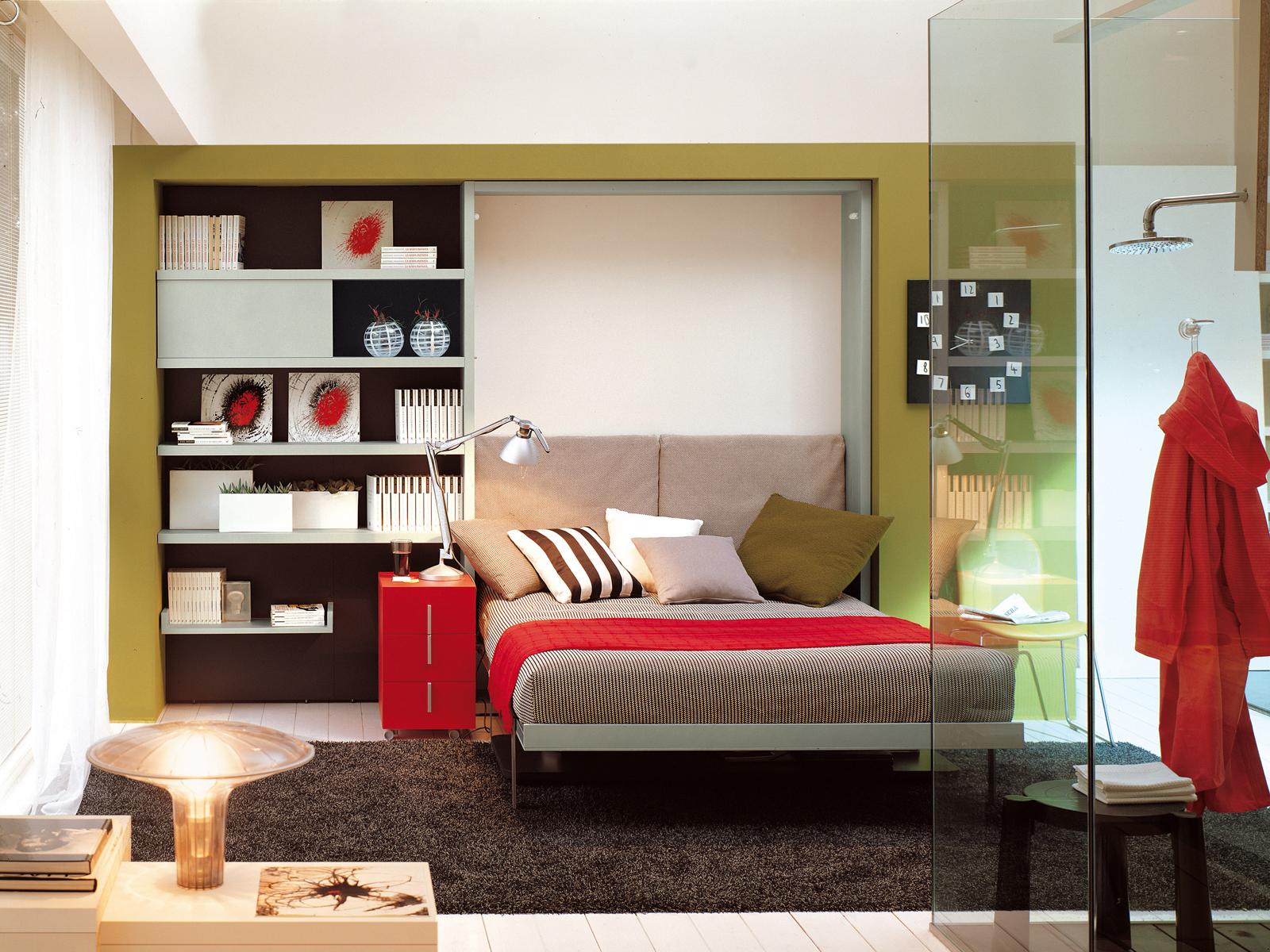 ULISSE DESK Pull-down double bed
