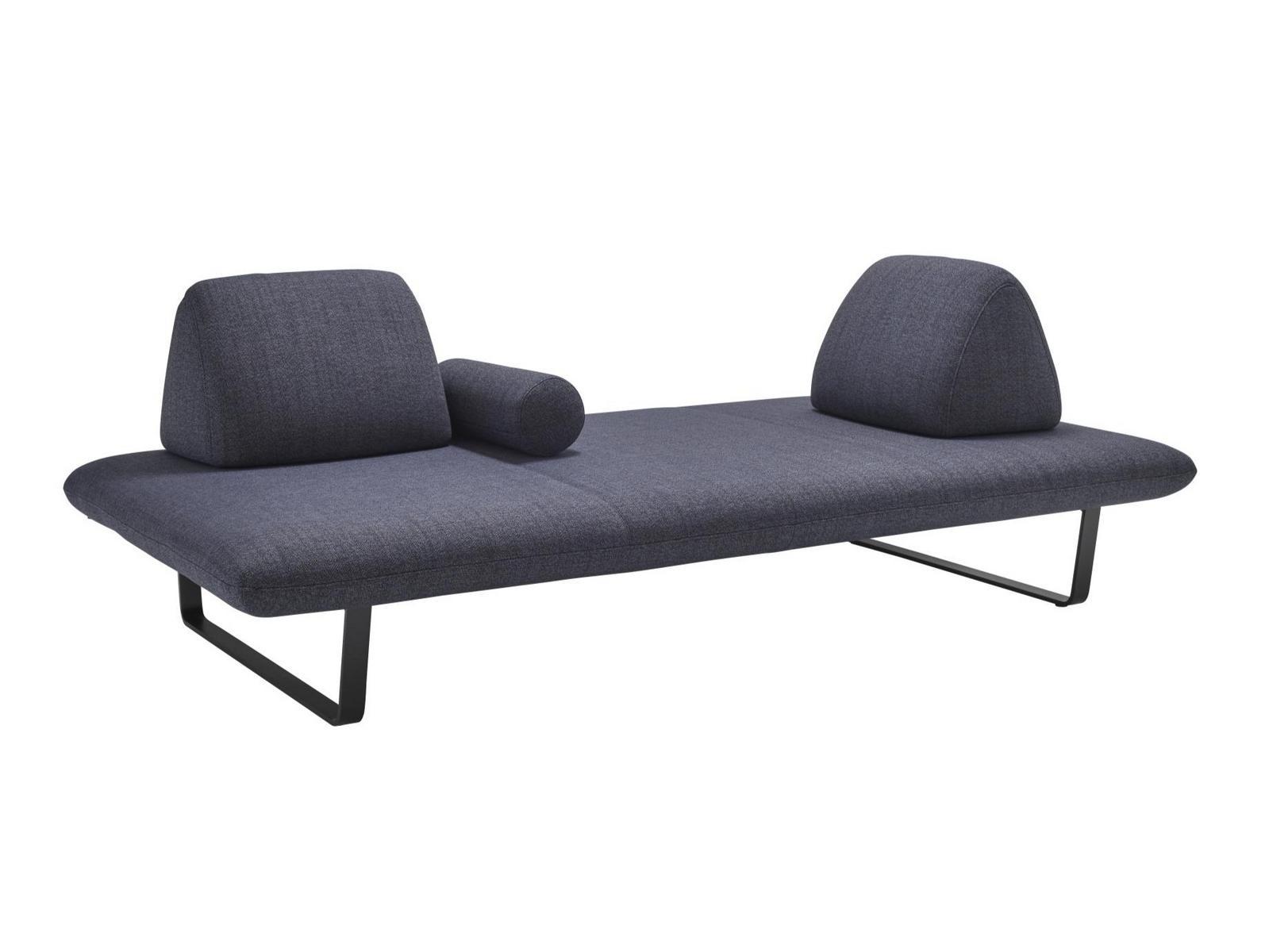 MURTOLI 2 seater sled base fabric garden sofa