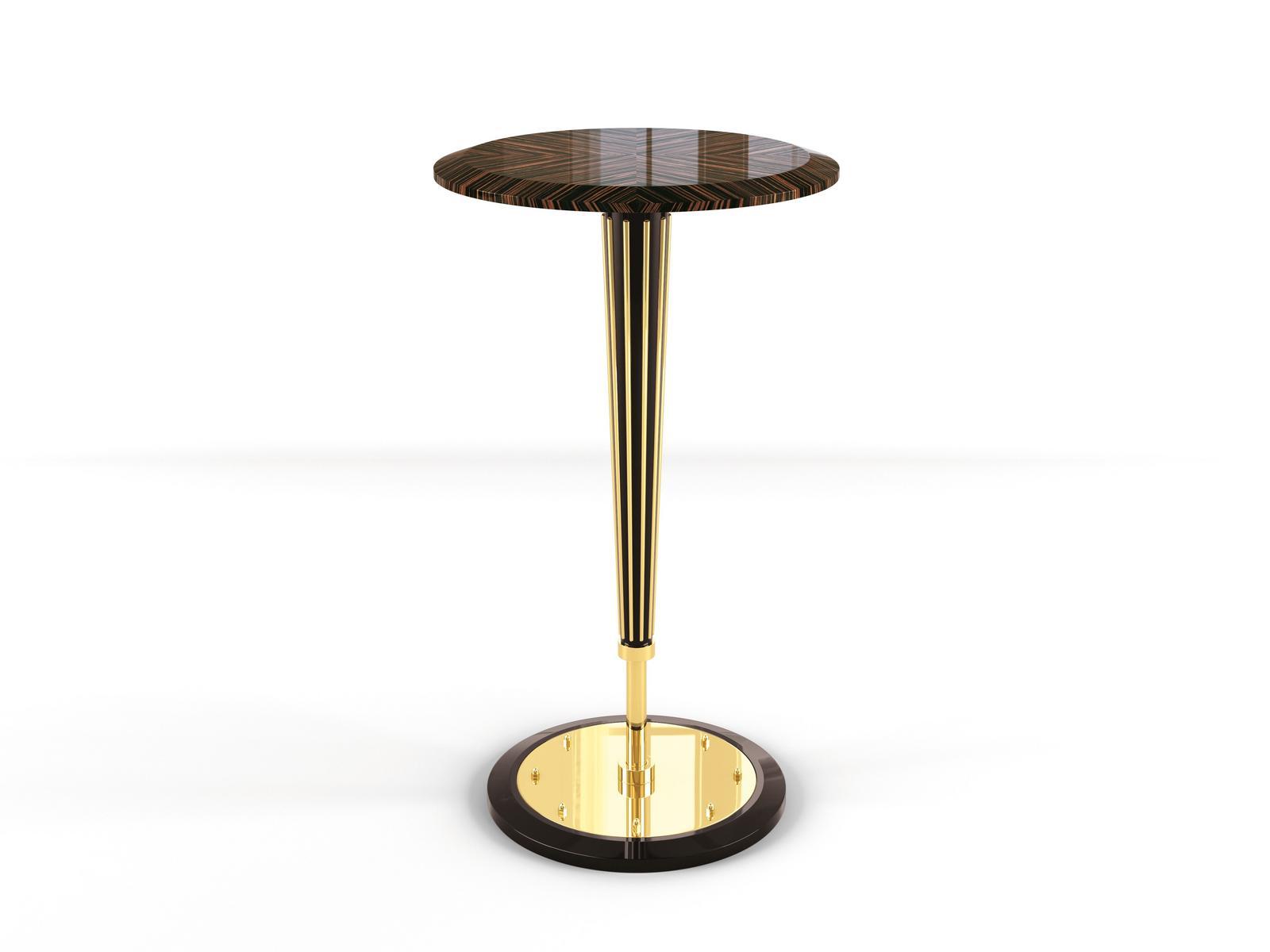 OPHELIA Round ebony high table