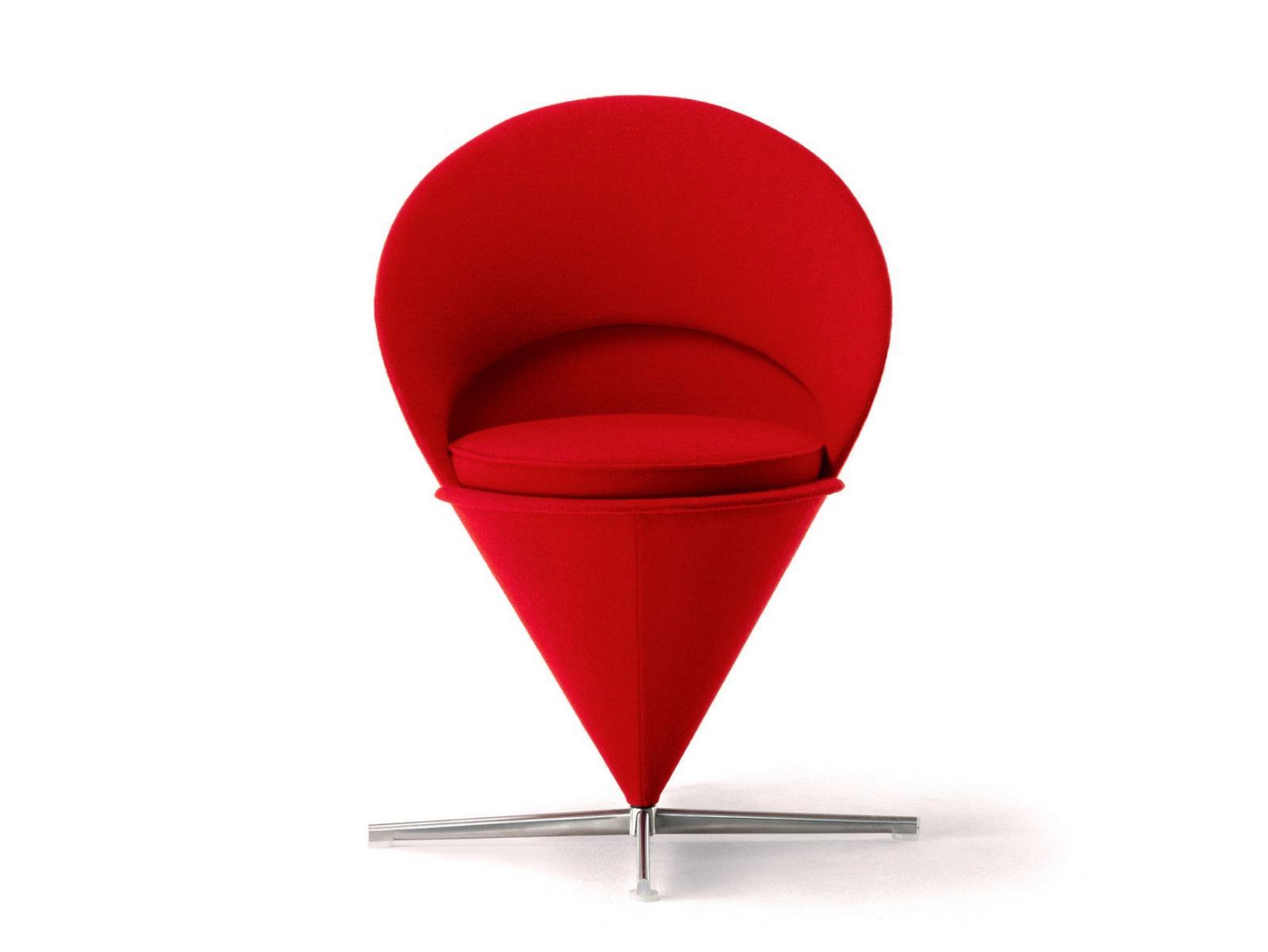 CONE CHAIR Upholstered fabric chair