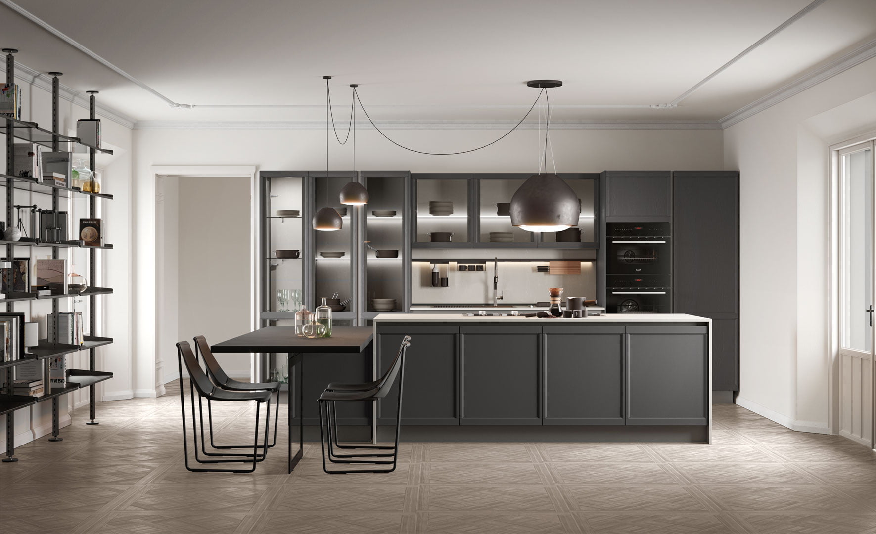 FLAVOUR Lacquered kitchen