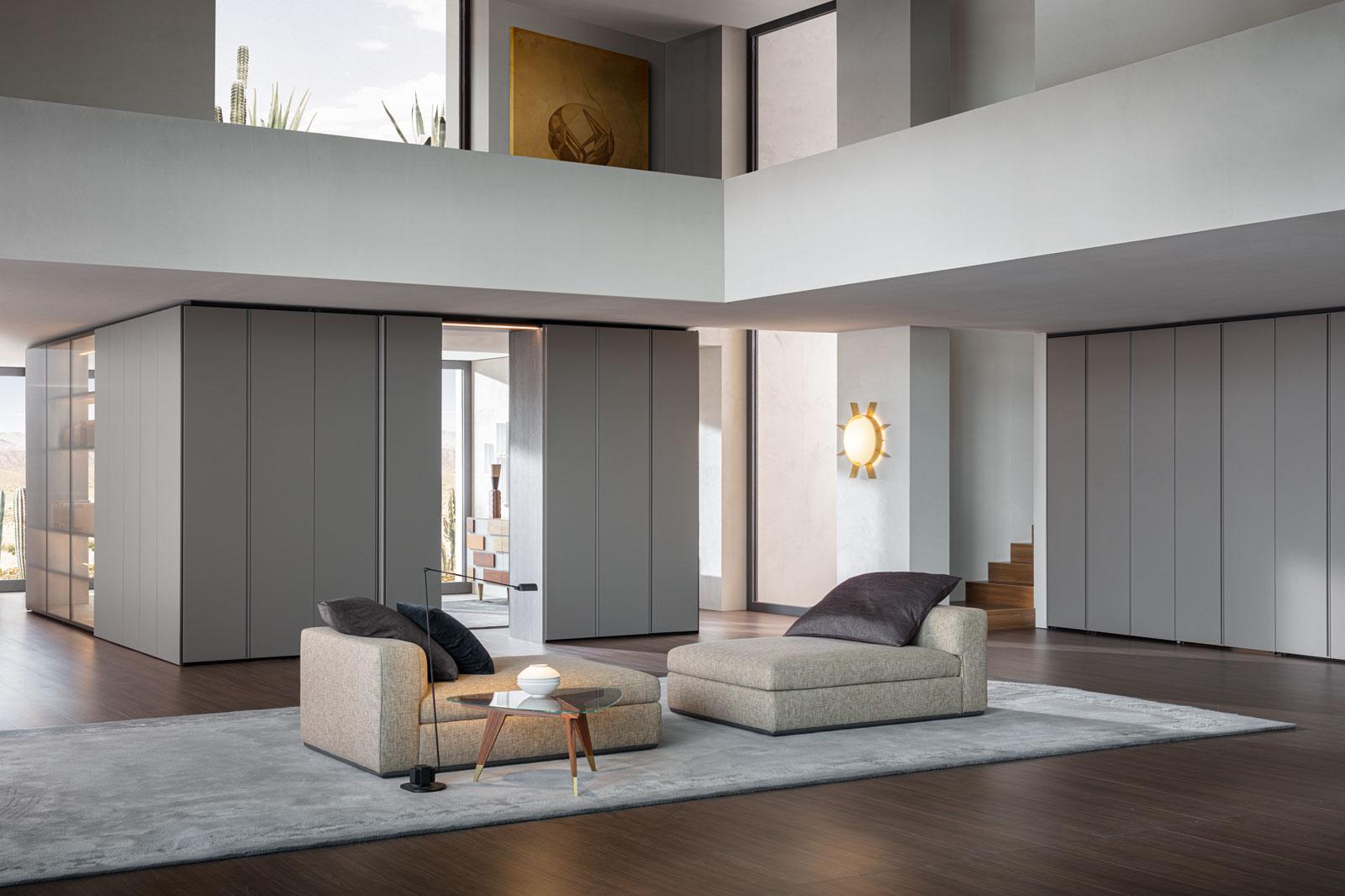 GLISS MASTER SISTEMA 7 Sectional walk-in wardrobe