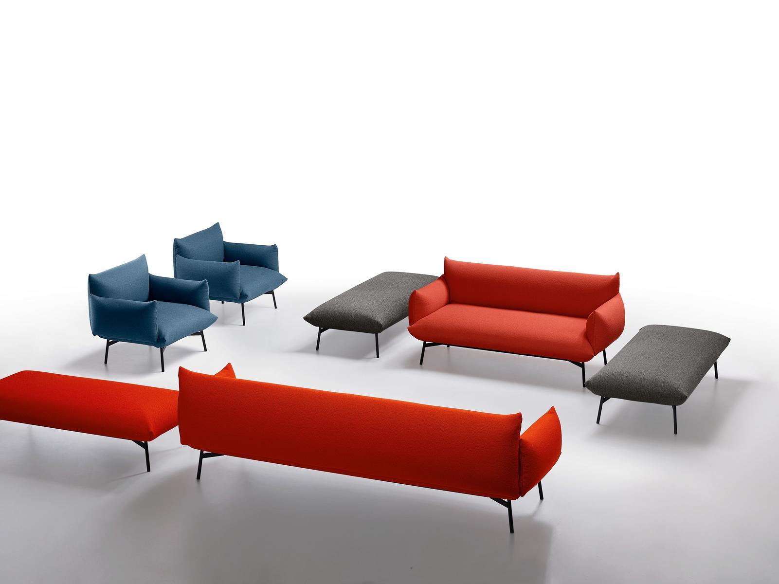 AREA DV2 BR M TS 2 seater fabric sofa