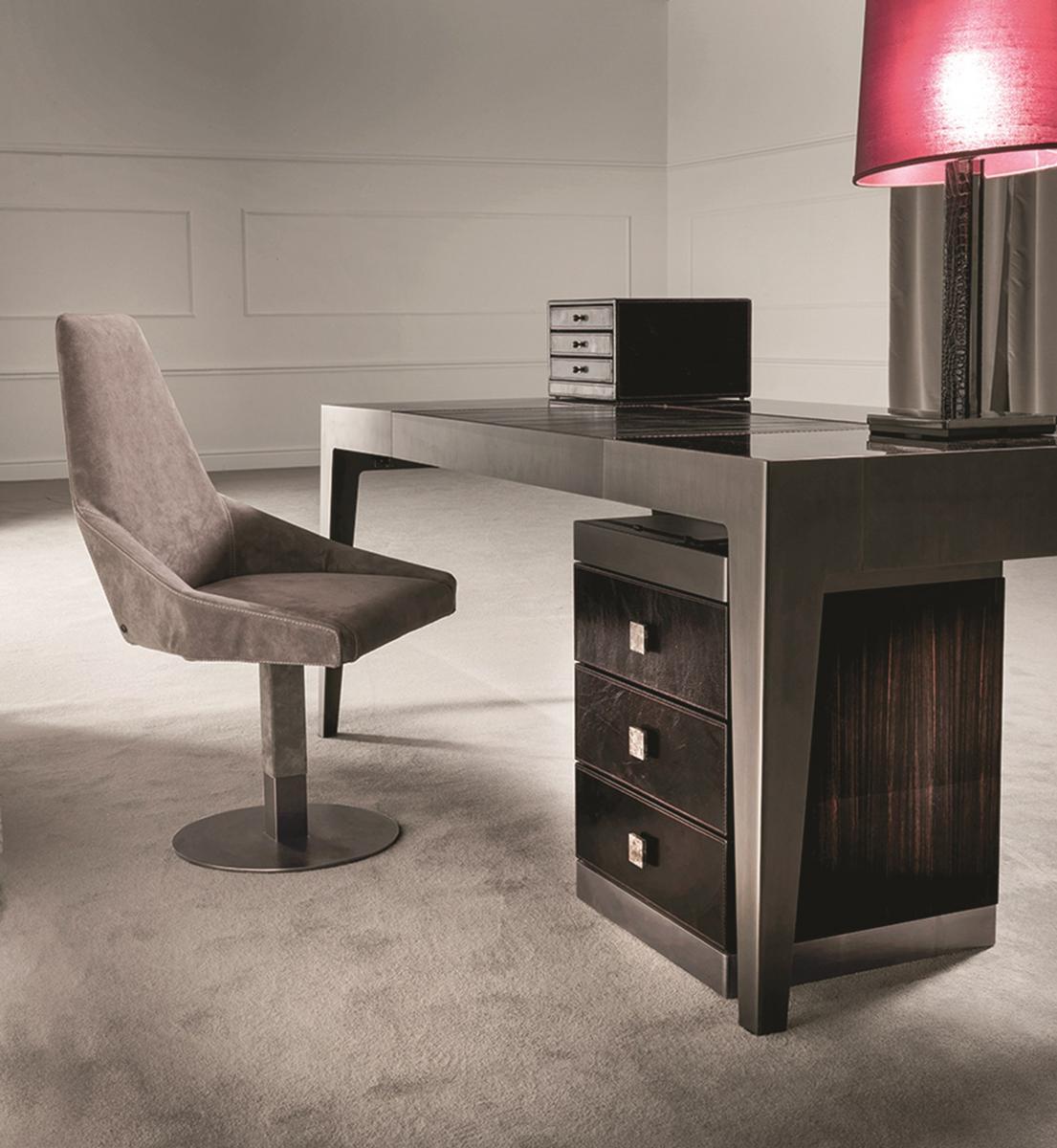 GORKY Rectangular metal writing desk with drawers