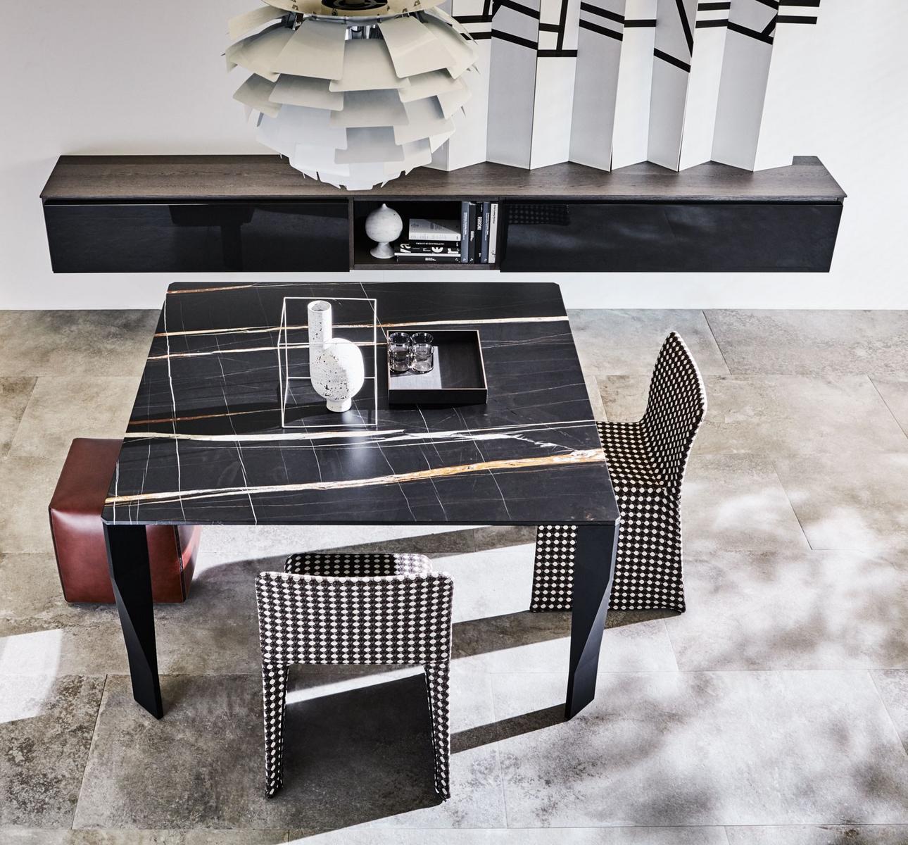 DIAMOND Square marble dining table