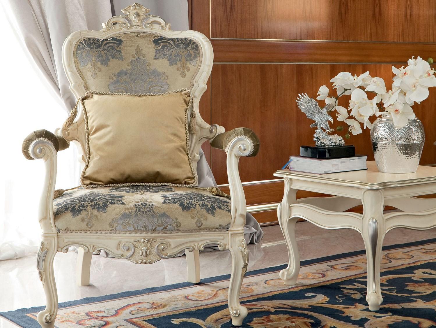 13422 Fabric armchair with armrests