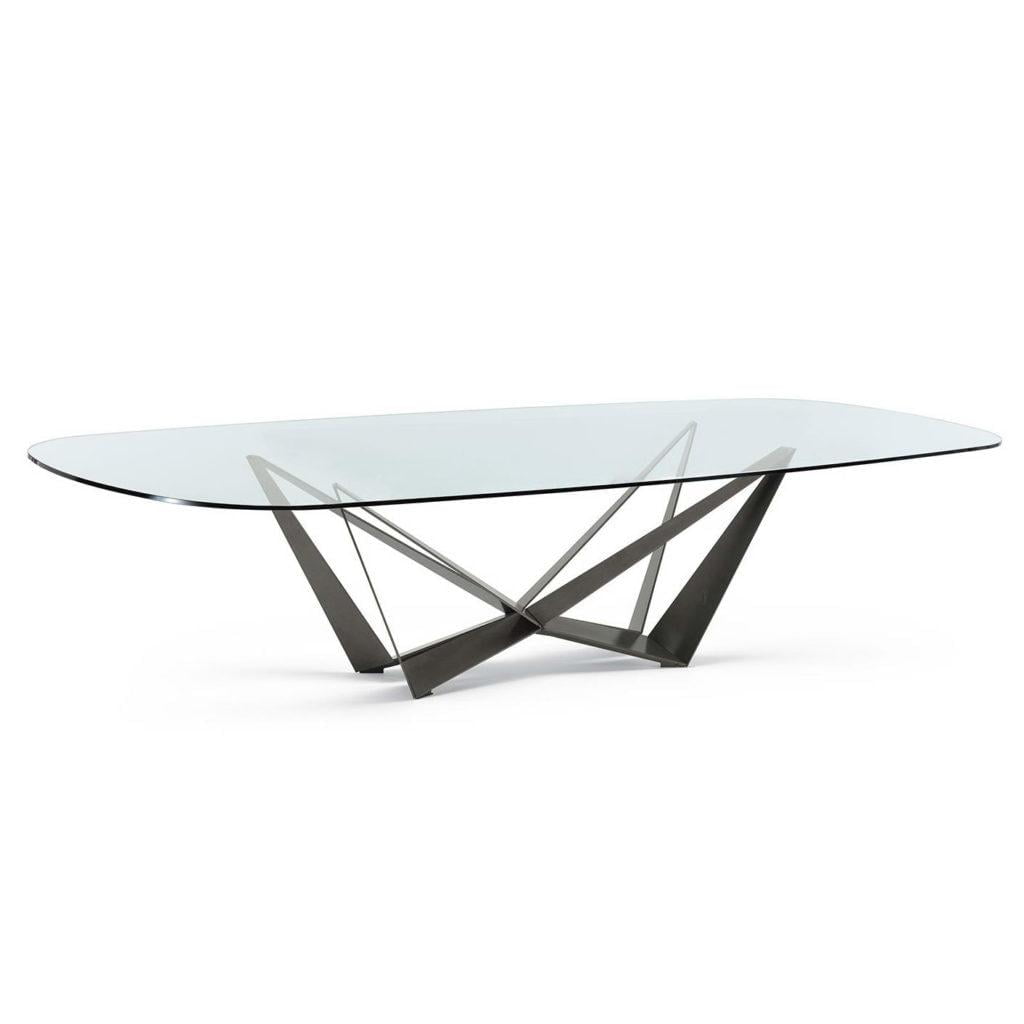 SKORPIO Rectangular glass table