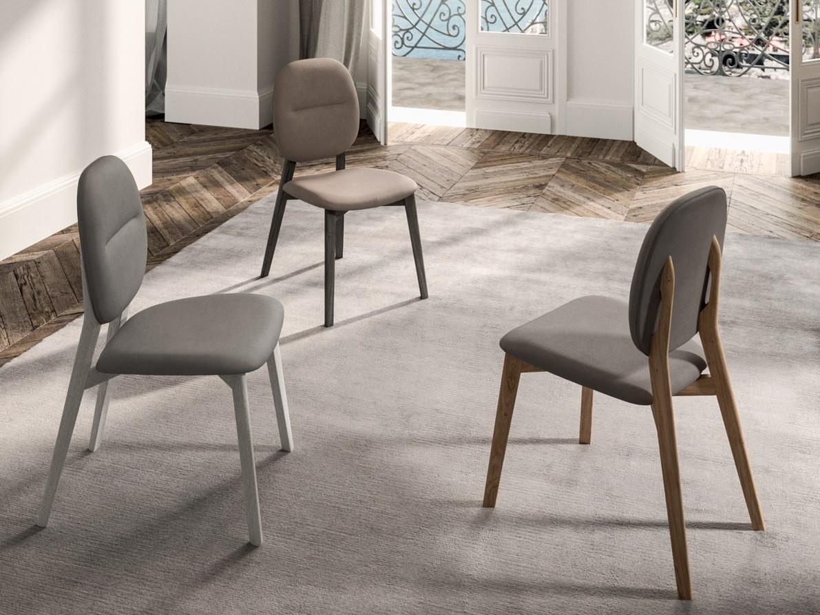 GIOTTO Open back leather chair