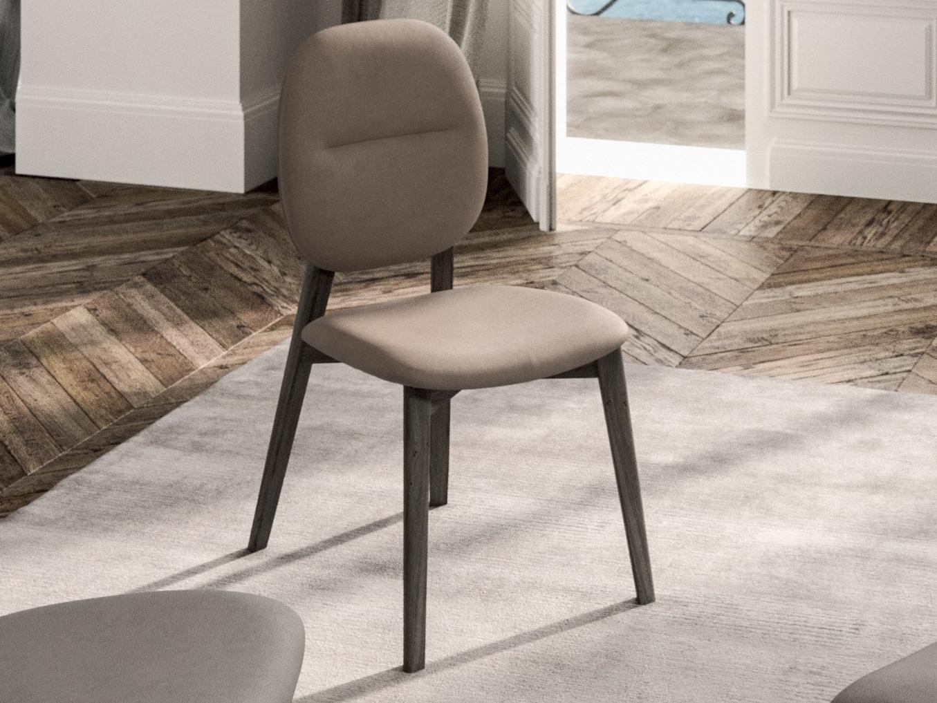 GIOTTO Open back leather chair