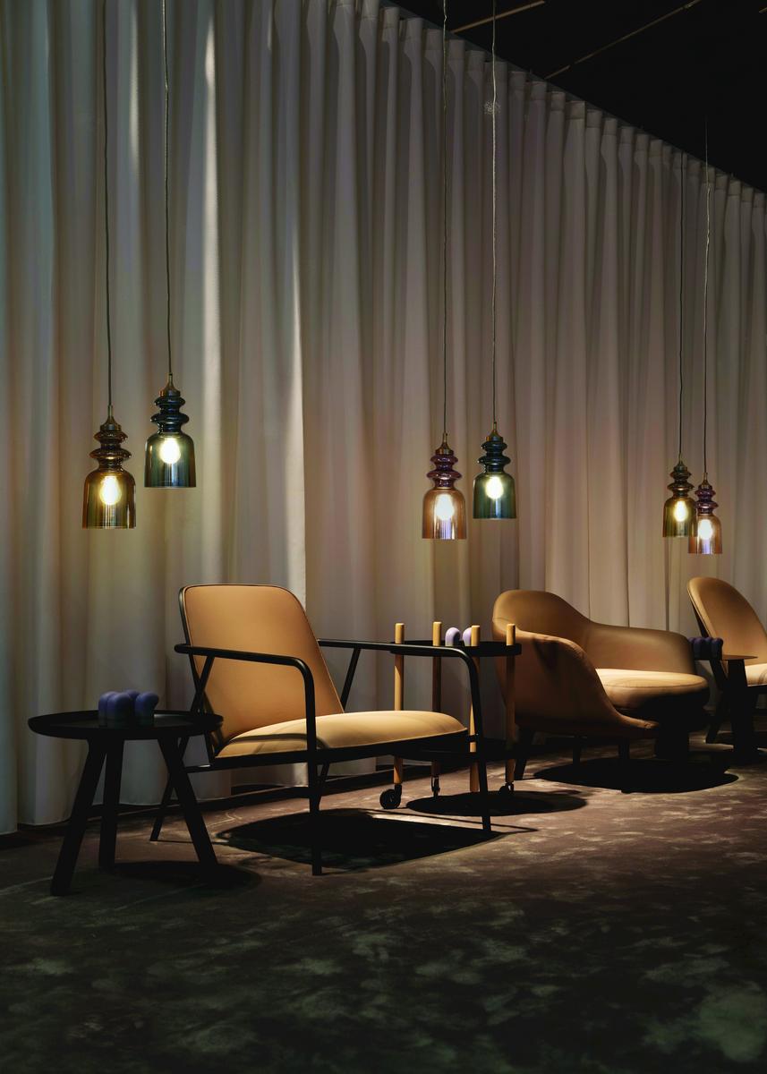 MESSALINA Blown glass pendant lamp