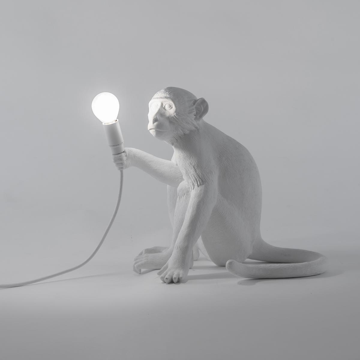 THE MONKEY LAMP SITTING LED resin table lamp