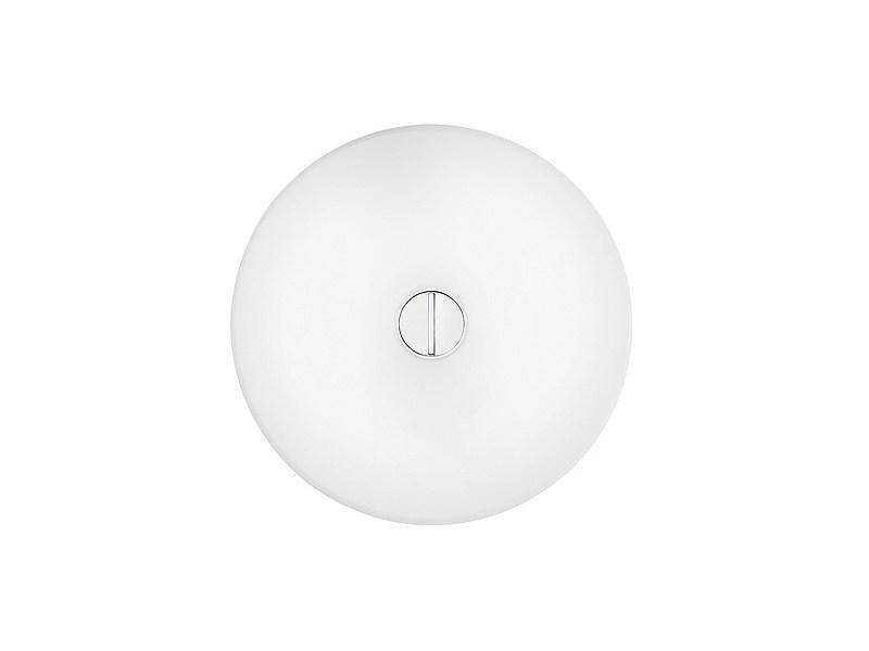 BUTTON Polycarbonate ceiling lamp