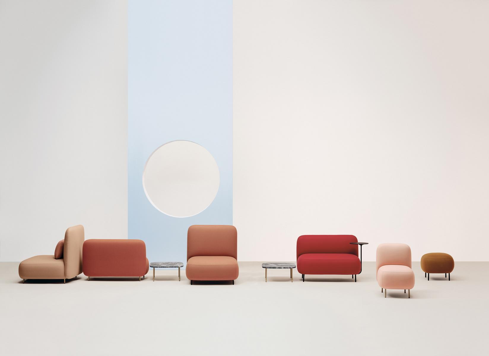 BUDDY 212S Upholstered fabric lobby chair