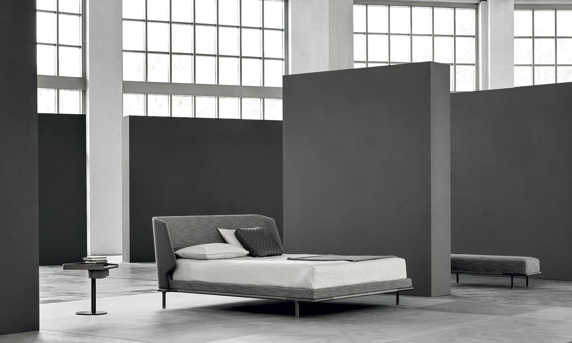 ALFRED Double bed with upholstered headboard