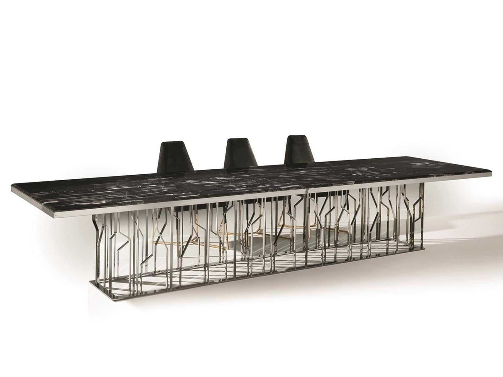 GINZA Rectangular metal table