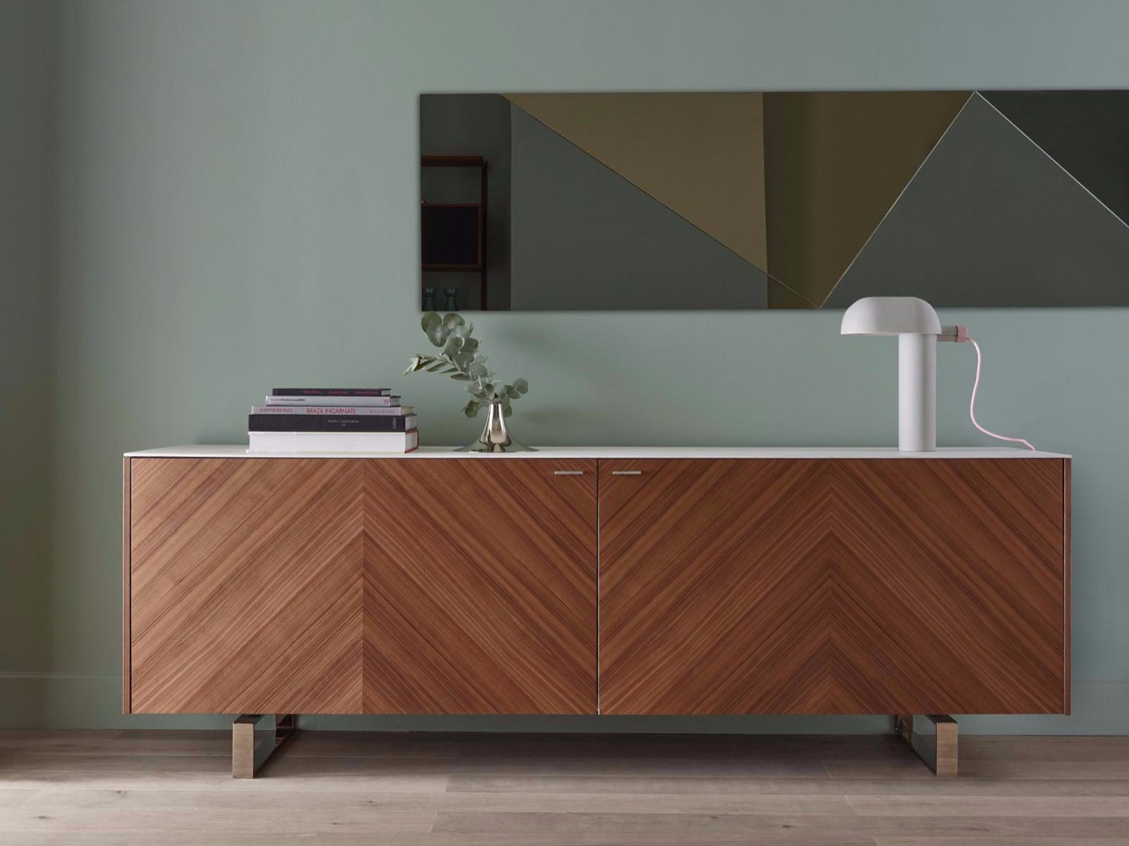 COPLAN 2 Wood veneer sideboard with doors