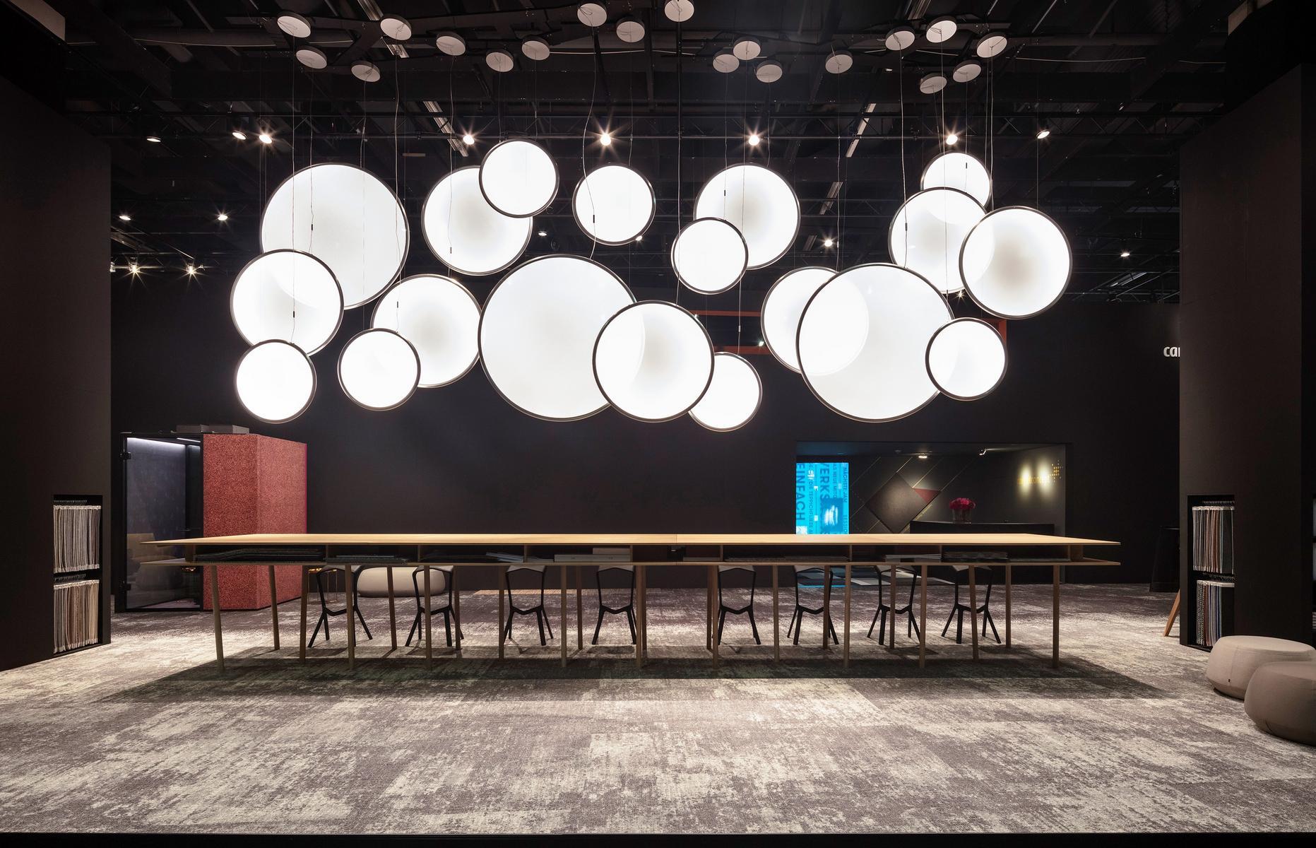 DISCOVERY VERTICAL LED direct light technopolymer pendant lamp