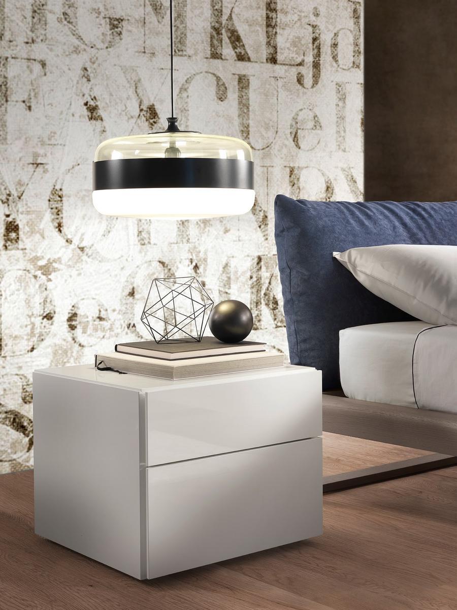 MARTIN Wooden bedside table with drawers