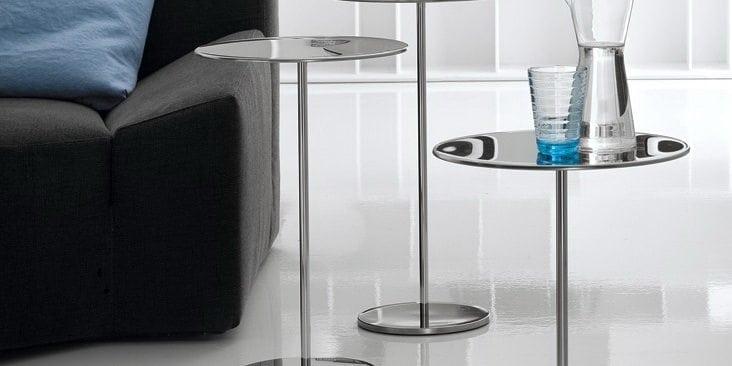 GLISS Round glass coffee table