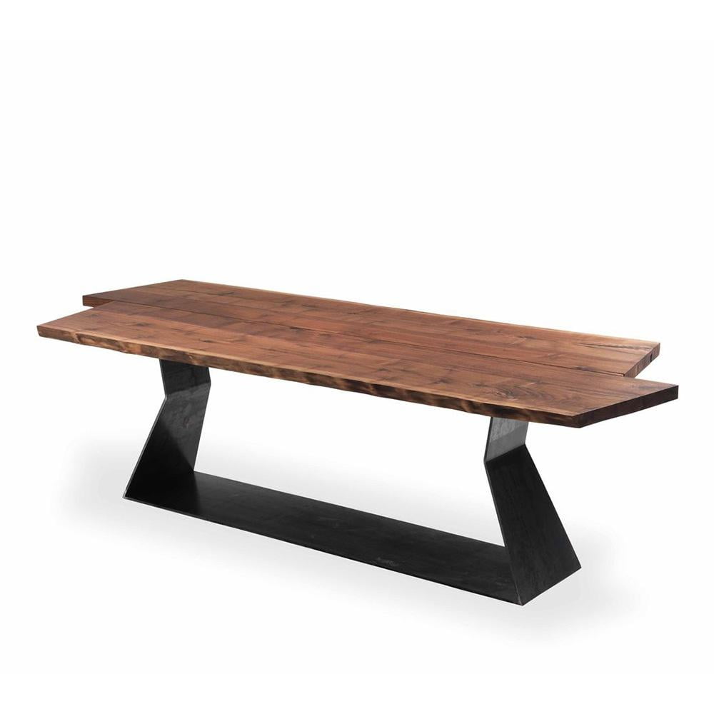 BEDROCK Rectangular veneer table