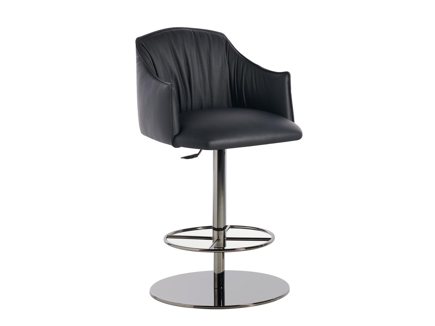 BLOSSOM Height-adjustable stool with armrests