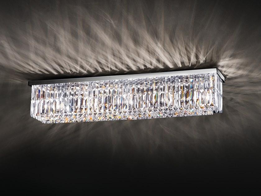IMPERO &AMP; DECO VE 760 PL LN Incandescent metal ceiling lamp with crystals
