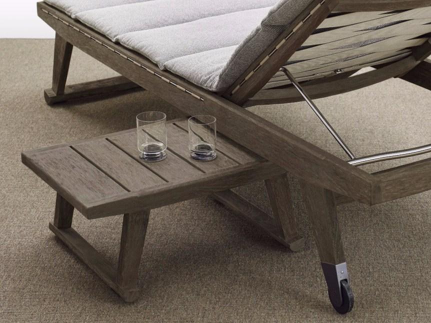 GIO Rectangular teak garden side table