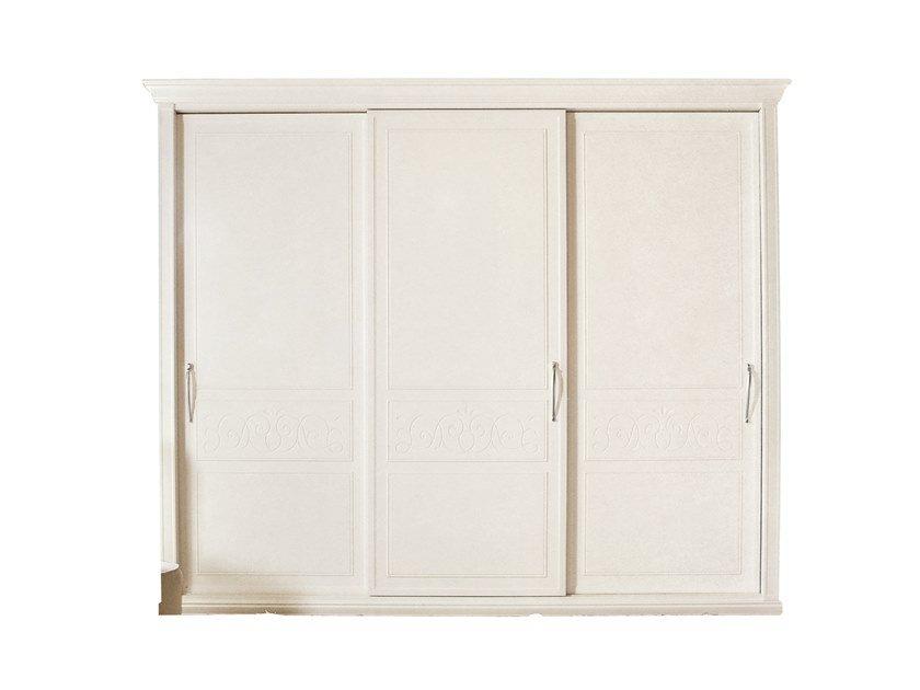 URANO Wooden wardrobe with sliding doors