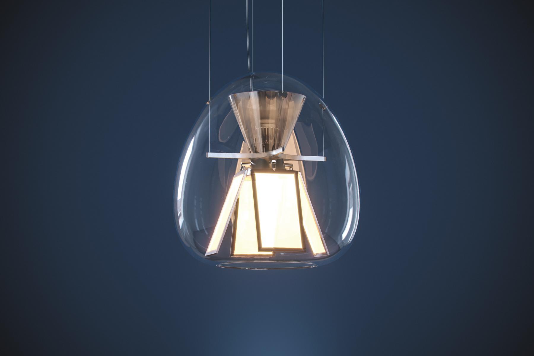 HARRY H. Direct light blown glass pendant lamp