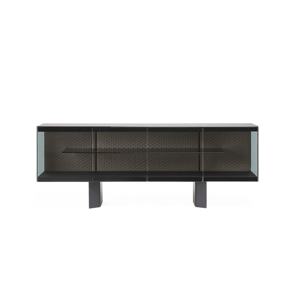 BOUTIQUE Glass sideboard with doors