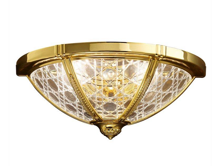 LEONARDO 1893/AH2-C Gold plated wall light with crystal