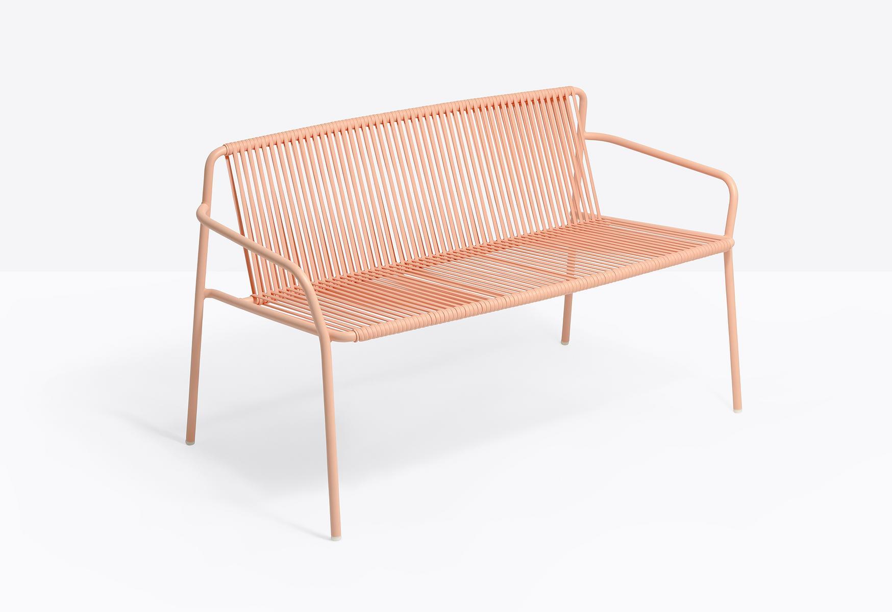 TRIBECA 3666 2 seater steel and PVC sofa