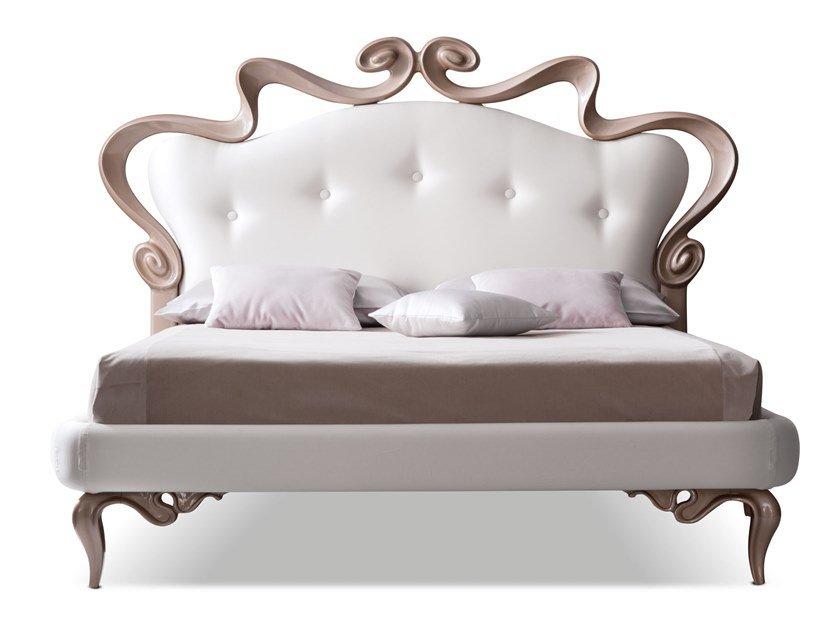 MELISSA Double bed with tufted headboard