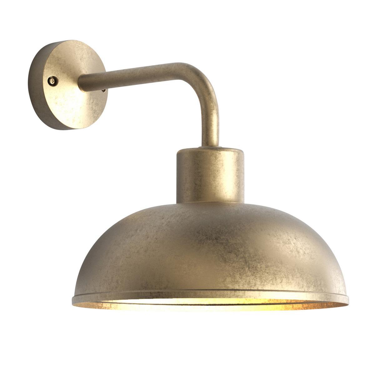 STORNOWAY LED brass outdoor wall lamp