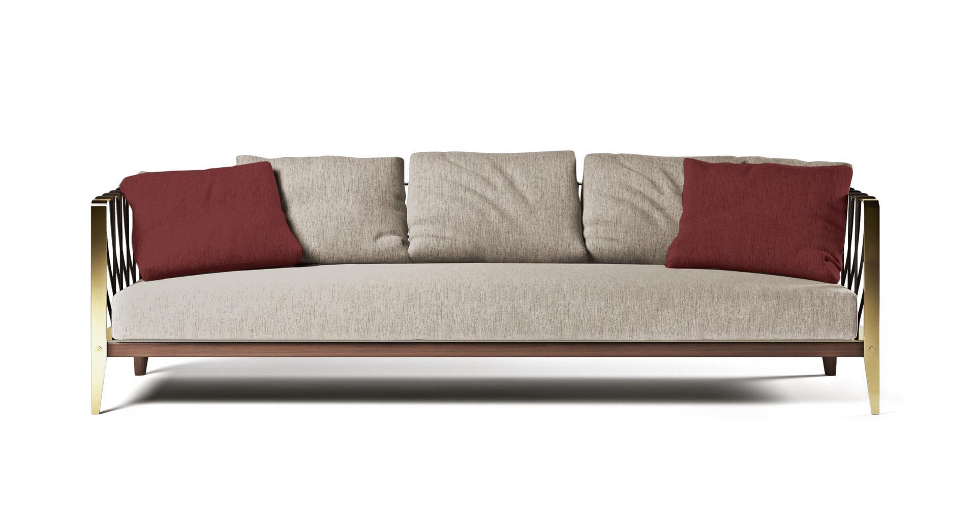 EMY 3 seater fabric sofa