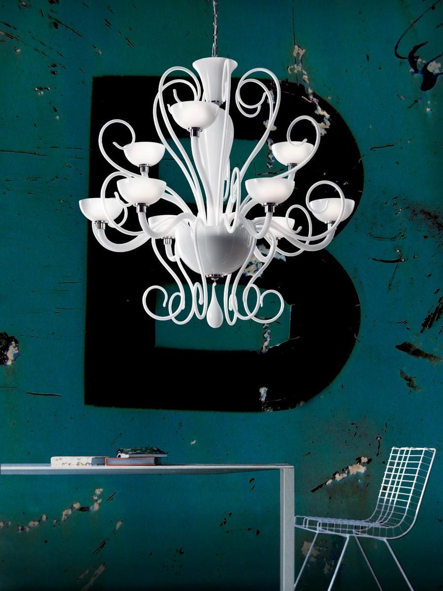 BOLERO L LED blown glass chandelier