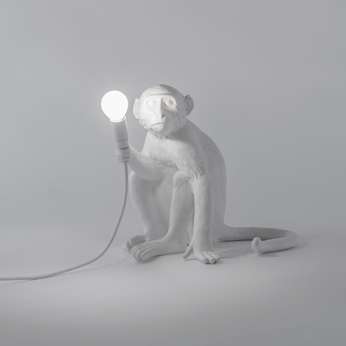 THE MONKEY LAMP SITTING LED resin table lamp
