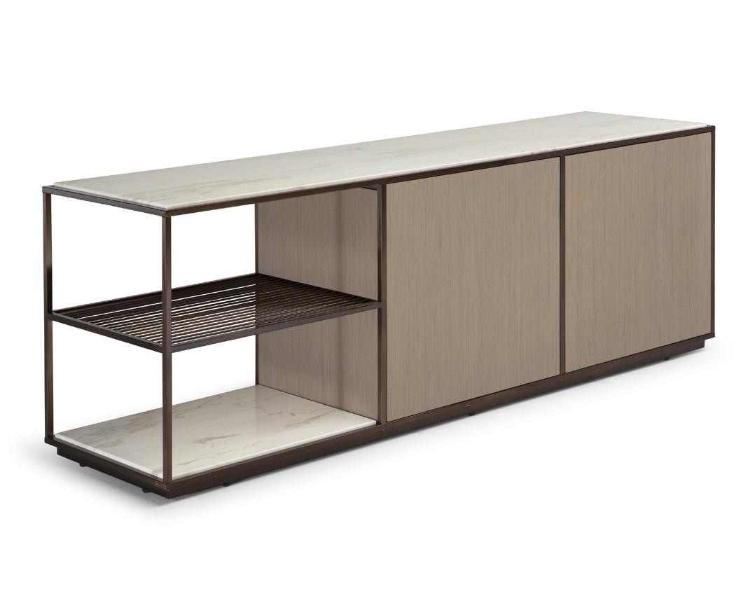 FIL ROUGE Sideboard with coplanar doors